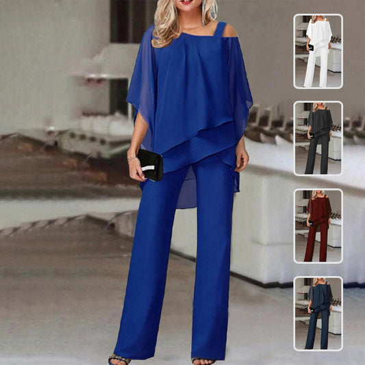 Ensemble Chic Femme Haut Asymétrique