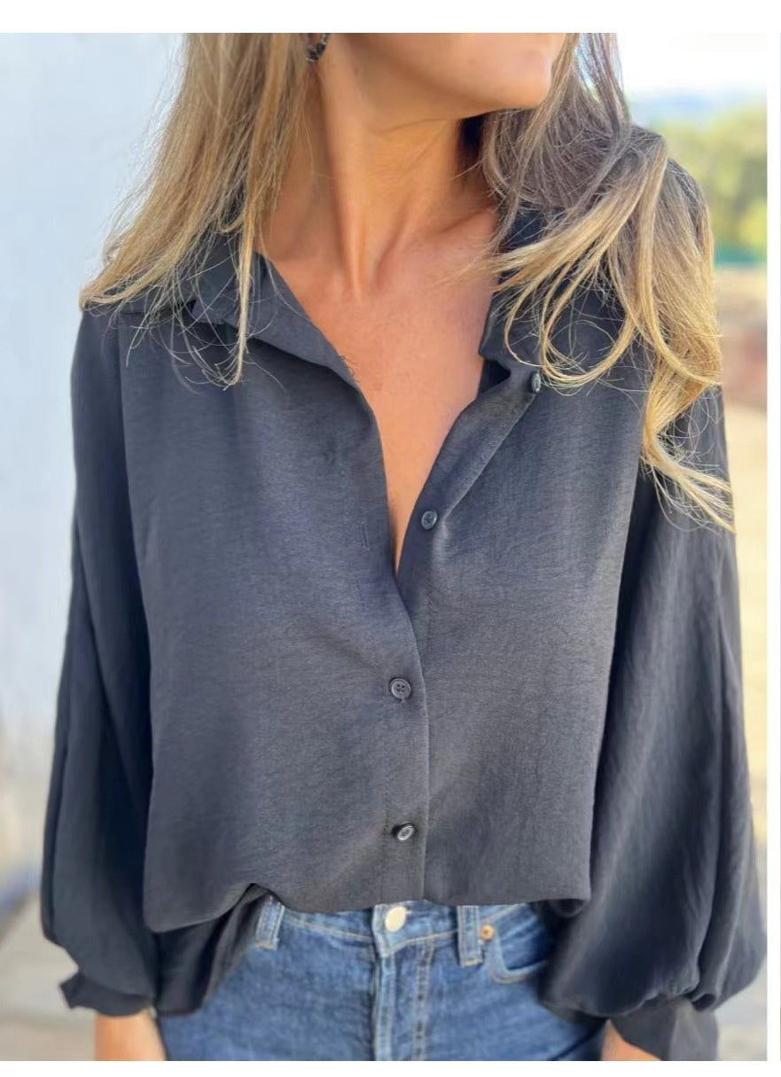 Chemise à manches longues pour femme