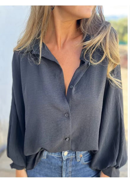 Chemise à manches longues pour femme
