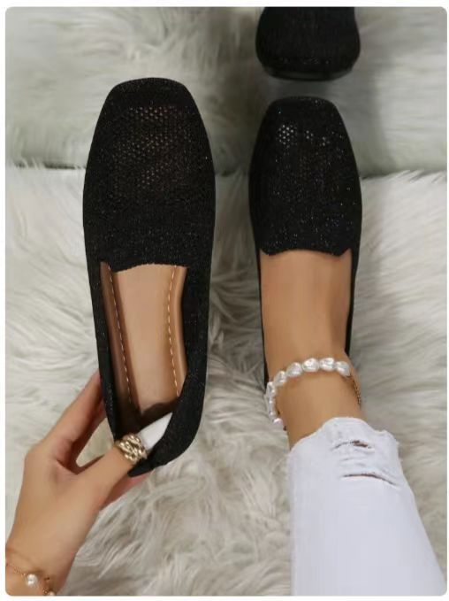 Chaussures plates de sport basses à bout rond pour femmes