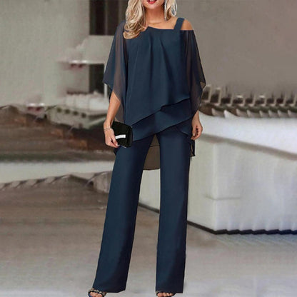 Ensemble Chic Femme Haut Asymétrique
