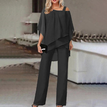 Ensemble Chic Femme Haut Asymétrique