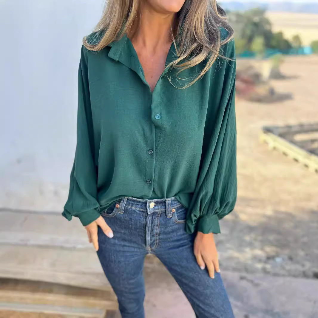 Chemise à manches longues pour femme
