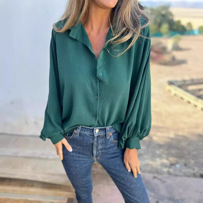 Chemise à manches longues pour femme