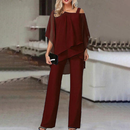 Ensemble Chic Femme Haut Asymétrique