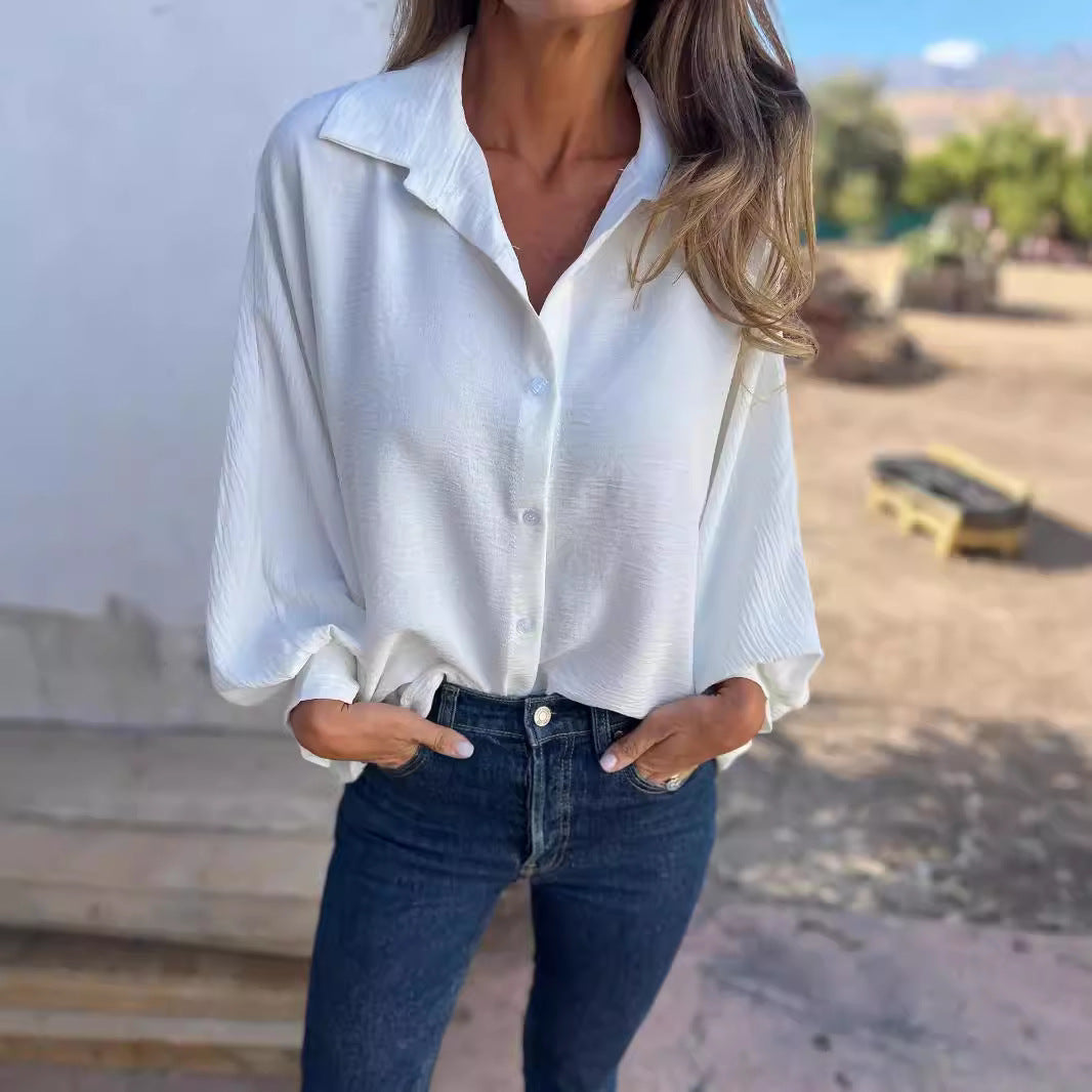 Chemise à manches longues pour femme