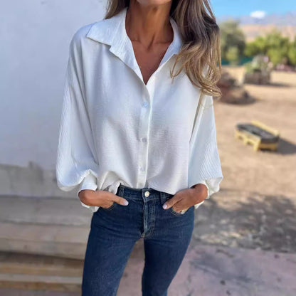 Chemise à manches longues pour femme