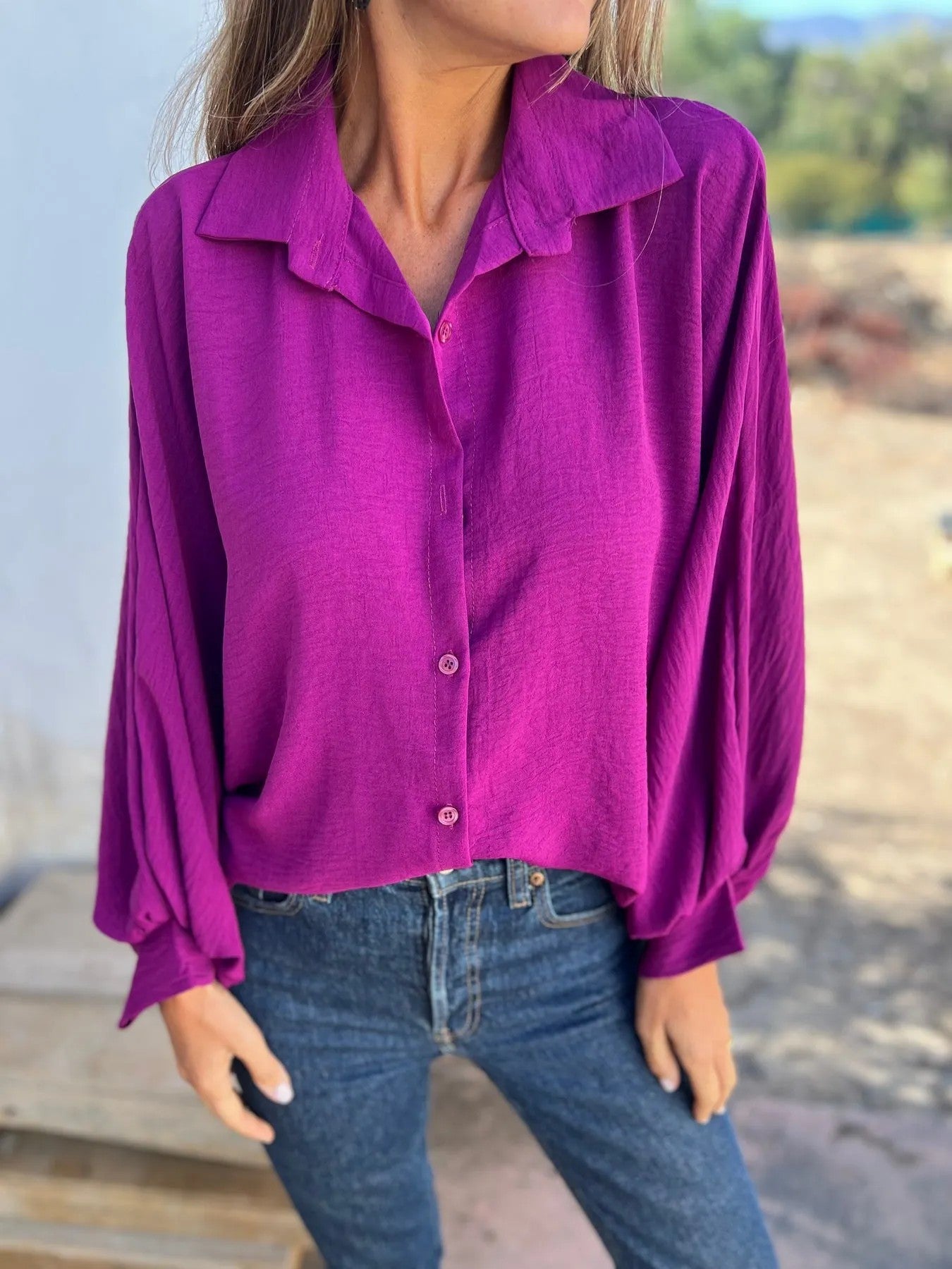 Chemise à manches longues pour femme