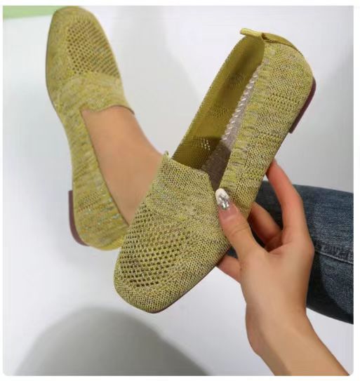 Chaussures plates de sport basses à bout rond pour femmes