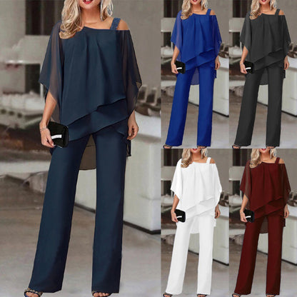 Ensemble Chic Femme Haut Asymétrique